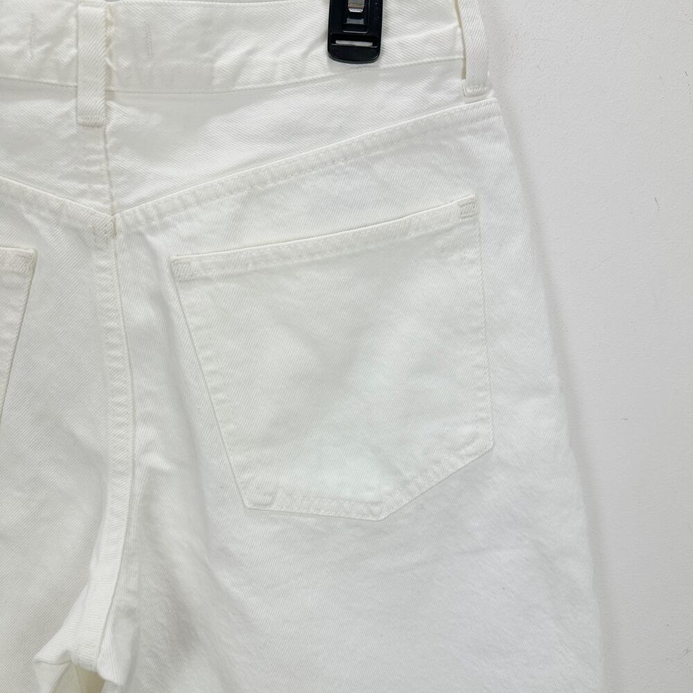 Madewell The 1997 Denim Bermuda Short Pure White Rigid High Rise US 27 NWOT - Picture 11 of 13